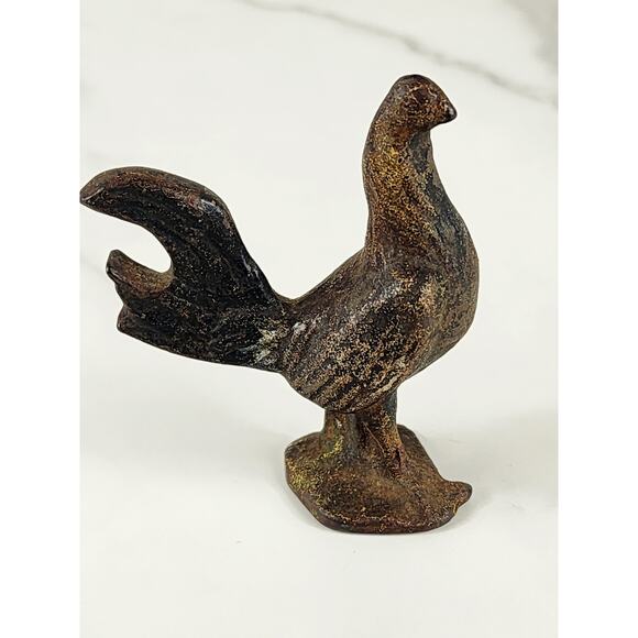 Cast Iron Rooster Chicken Hen Beer Bottle Opener 3 1/4" Animal Figurine 90s Vtg - Picture 7 of 12